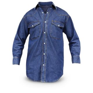 Long Sleeve Western Denim Welding Shirt, By Key Industries   351586 