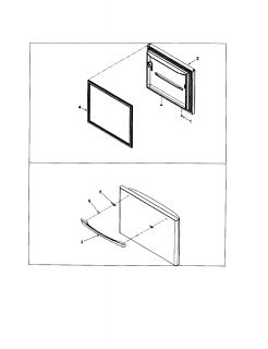 AMANA Refrigerator Evaporator area/rollers Parts  Model ABD2533DES1 