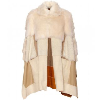 Chloé   MANTEAU CAPE RÉVERSIBLE EN PEAU DAGNEAU    