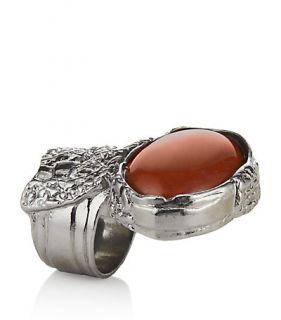 Yves Saint Laurent – Yves Saint Laurent Arty Oval Ring in Red at 