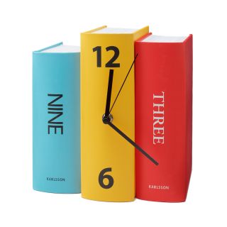 BOOK CLOCK  book clock, colorful home decor, clever accents, personal 