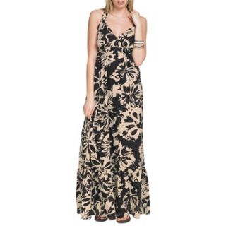 Long Tall Sally Black/Off White Floral Cotton Maxi Dress