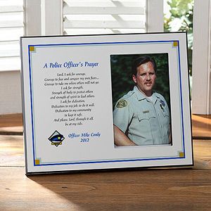 Personalized Police Offers Prayer Photo Plaque   8326
