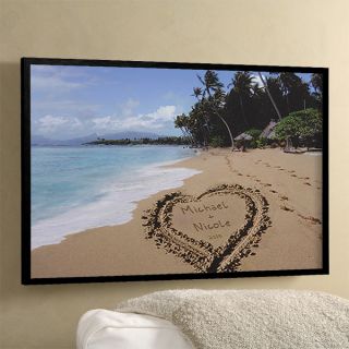 8493   Our Paradise Island Personalized Canvas Art 