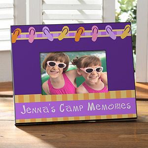 Personalized Summer Camp Picture Frame   Flip Flops   10596