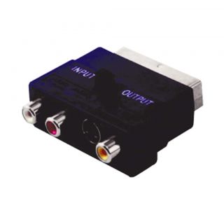 SCART to Phono + SVHS Adapter  SCART  Maplin Electronics 