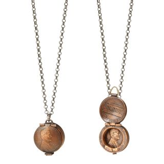 PENNY LOCKET NECKLACE  coin jewelry, copper  UncommonGoods