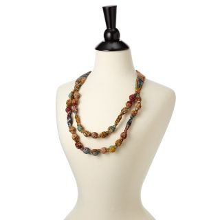 SARI NECKLACES  Fabric Knot Necklace  UncommonGoods