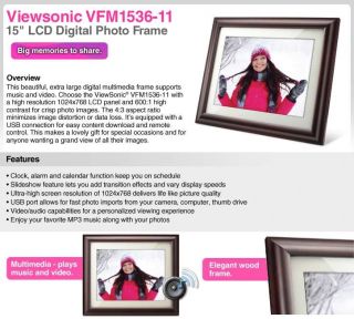 Buy the Viewsonic 15 LCD Digital Photo Frame .ca