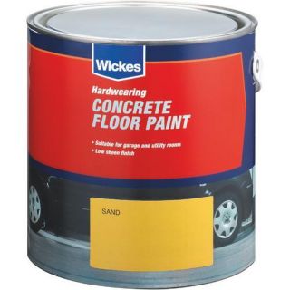 Concrete Floor Paint Sand 2.5L   Floor Paint   Paint  Decorating 