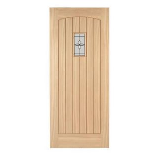 Croft Glazed Oak Veneer Door 1981x838mm   External Oak Veneer Doors 