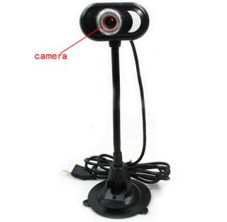 3MP Moon Shaped USB Flexible Neck PC Webcam Web Camera   Tmart