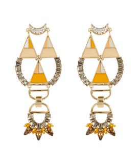 Lizzie Fortunato Gold Plated Mirage Earrings  Damen  Schmuck 