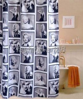 Pop Art Girl Marilyn Monroe Picture Design Bathroom Fabric Shower 