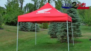 10 HONDA TENT CANOPY * MOTORCYCLE OFFROAD TRACK RED BULL EZUP 