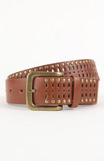 With Love From CA Perforated Studded Belt at PacSun