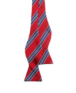 Twill Split Stripe Bow Tie   Brooks Brothers