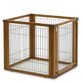 The Only Convertible Dog Gate To Kennel (Four Panel)   Hammacher 
