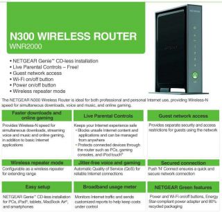 Buy the Netgear WNR2000 Wireless N Router (Recertified)  