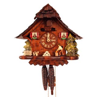 Black Forest Cuckoo Clock with Woodcutter at Brookstone—Buy Now
