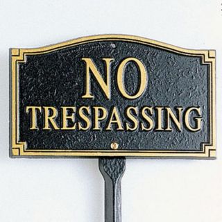 No Trespassing Sign Plaque at Brookstone—Buy Now