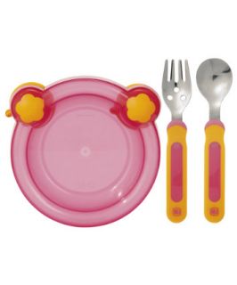 Mothercare Tiny Dining Suction Plate with Cutlery   bowls & plates 
