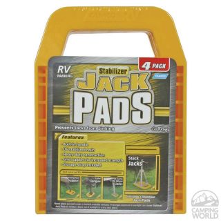 Stabilizer Jack Pads, 4pk   Camco RV 44595   Stabilizing Jacks 