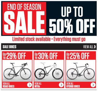 End of Season SALE  Evans Cycles  Huge Savings