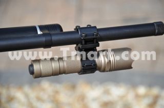 25mm Durable Metal Gun Mount Clamp for Laser Pen & Flashlight Black 