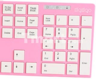 FC8523 USB Interface Wired Computer Keyboard Pink   Tmart