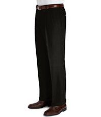 Executive Wool Gabardine Pleated Front Trouser  Sizes 44 48