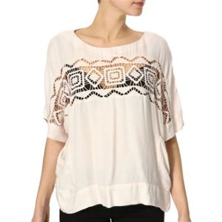 French Connection Off White Holiday Crochet Top