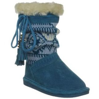 Bearpaw Girls Teal Donna Suede Ankle Boots
