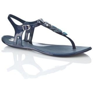 Mel Navy Cacao Jelly Sandals