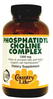 Country Life   Phosphatidyl Choline Complex 1200 mg.   200 Softgels 