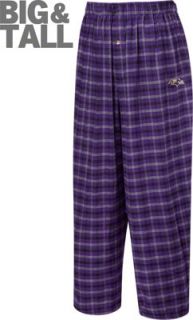 Baltimore Ravens Big & Tall Crossbar Flannel Pants 