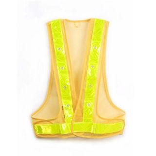 XL Reflective Safety Vest with 16 LED Lights at Brookstone—Buy Now