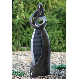 Embrace Garden Statue & Outdoor Water Fountain at Brookstone—Buy Now 