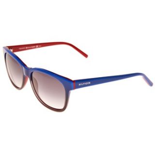 Tommy Hilfiger Blue/Red Retro Cats Eye Sunglasses
