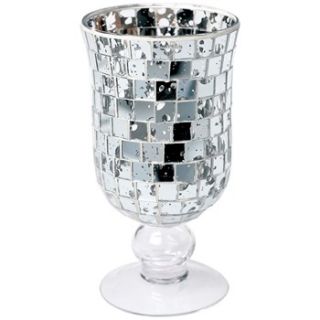 DOTCOM GIFT SHOP Set of Six Mirror Mosaic Goblet Candle Holders