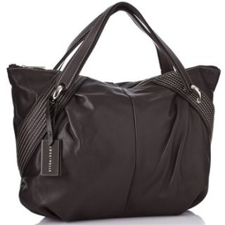 Coccinelle Black Leather Stitch Shoulder Bag