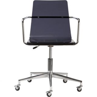 haze acrylic office chair in office furniture  CB2