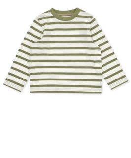 Mothercare Long Sleeve Khaki Stripe T Shirt