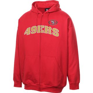 Sweatshirts Mens San Francisco 49ers Big & Tall Applique FZ Hooded 