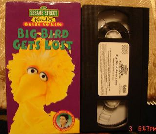 Sesame Street BIG BIRD GETS LOST Kids Guide To Life Vhs~MINT 