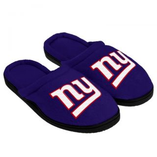 New York Giants NFL Full Sole Cupped Team Logo Slippers 2012 New 