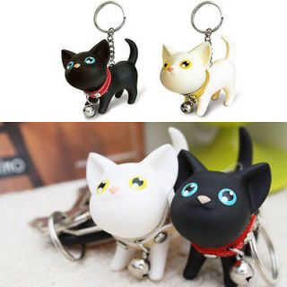   cat kitty kitten keychain key ring chain wedding gift couple lovers