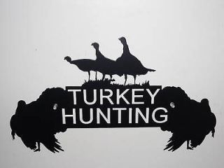 turkey hunting metal sign calling call hunter