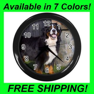 Bernese Mountain Dog   Wall Clock (Choose from 7 Colors)  PP1041
