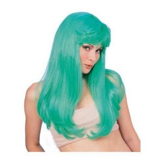 Green Glamour Women Girl Wig Halloween Costume Irish